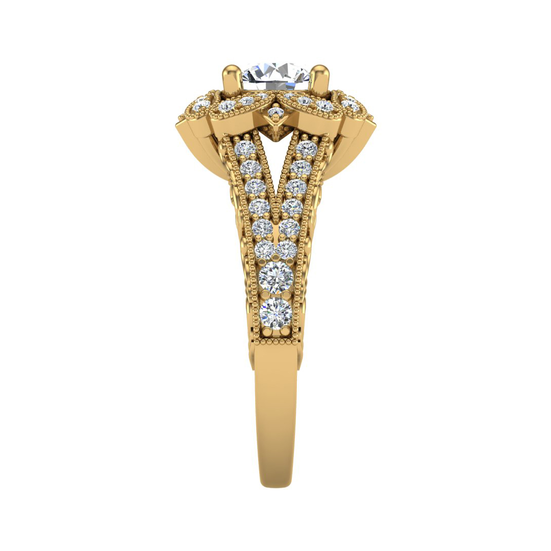 Lilith Halo Engagement Ring